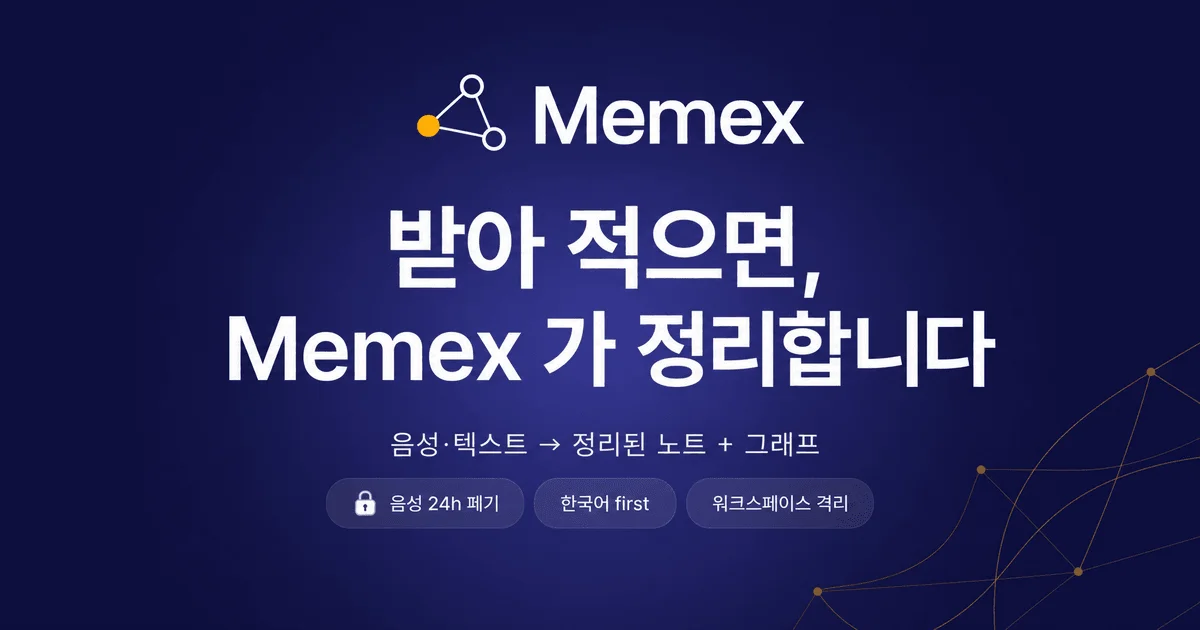 Memex 화면
